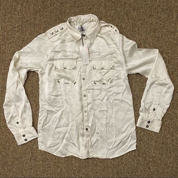 Nwt By Chance Studded Blouse - Picture 2 of 6